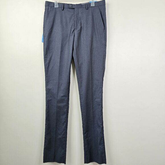 NEW Sean Alexander Skinny Fit Charcoal Gray Dress Pants 34 - Picture 2 of 6
